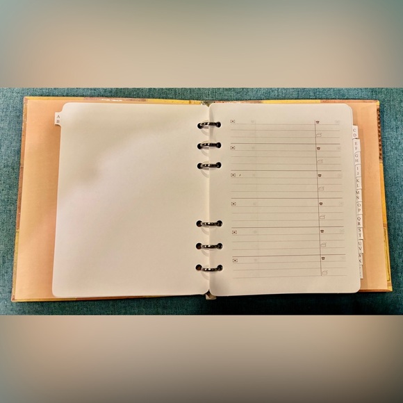 Vintage Style Address & Telephone Book in 6 Ring Binder - Picture 6 of 7